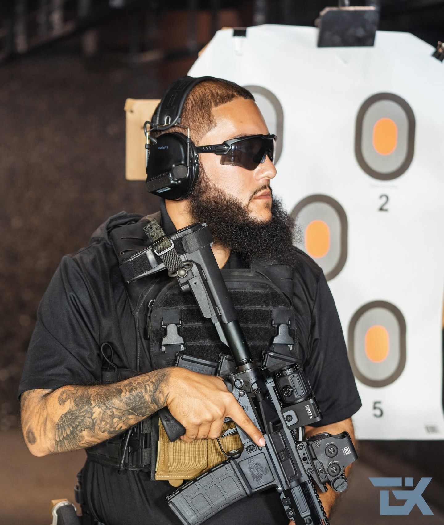 Students in a hands-on firearms safety training session
