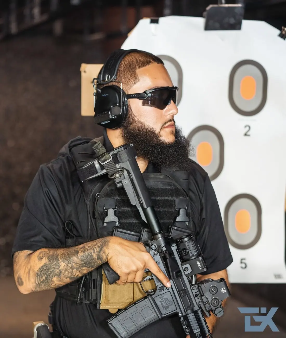 Students in a hands-on firearms safety training session