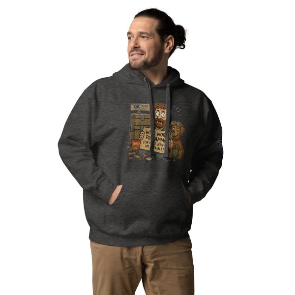 “Will Work for Ammo” Hoodie – Man’s Best Friend & Second Best Offer