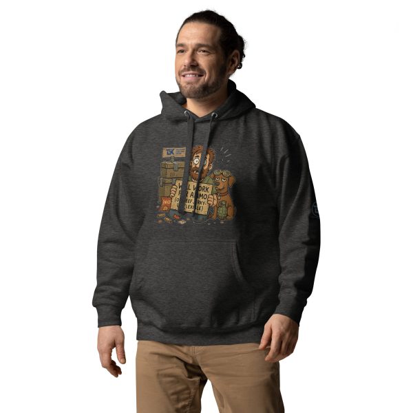 “Will Work for Ammo” Hoodie – Man’s Best Friend & Second Best Offer