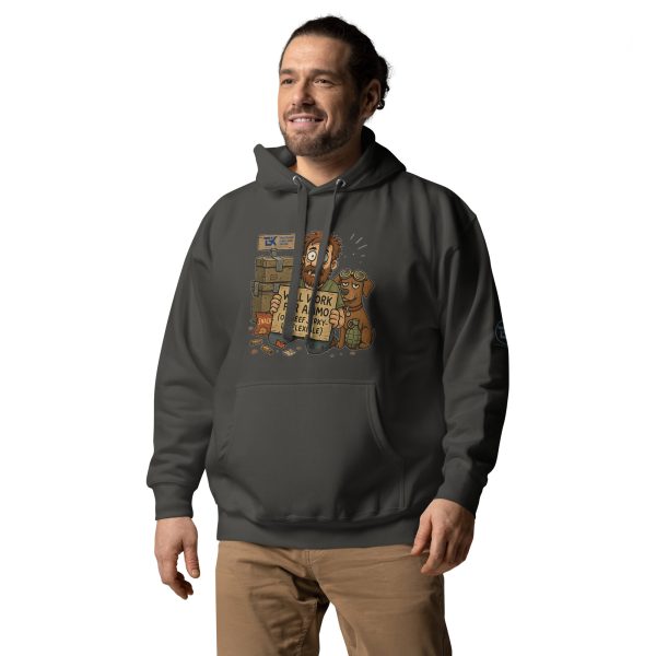 “Will Work for Ammo” Hoodie – Man’s Best Friend & Second Best Offer